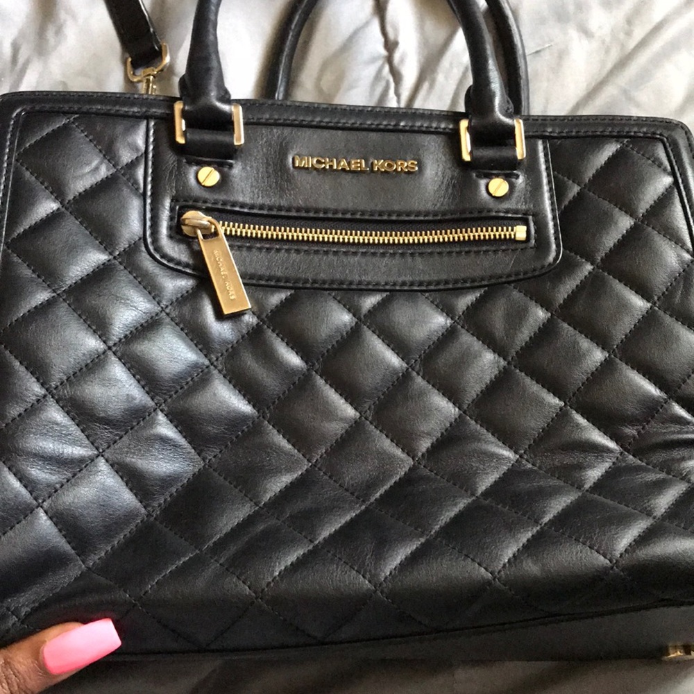 Michael Kors Leather Selma Satchel